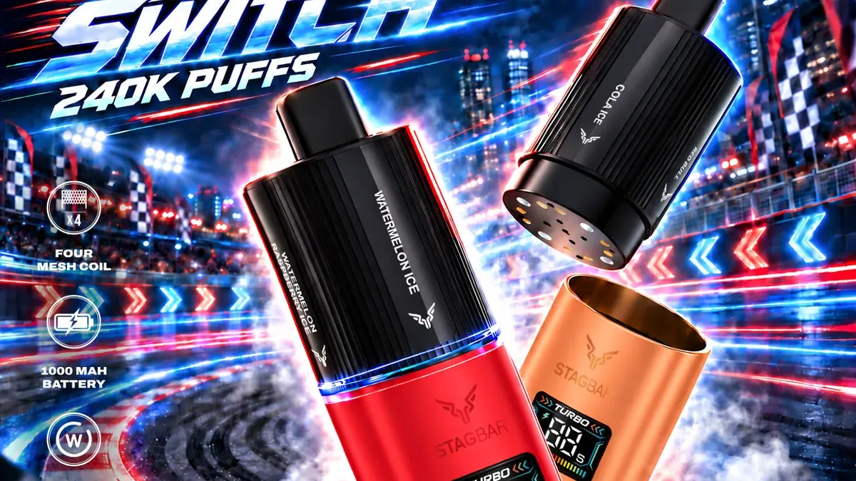 STAGBAR Switch 240K: four flavors, one rotating pod